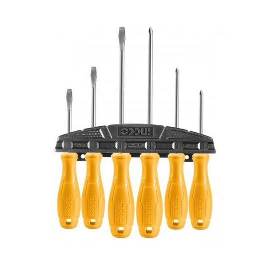 Screw Driver Set 6 Pcs CRV Super Select Ingco in Pakistan