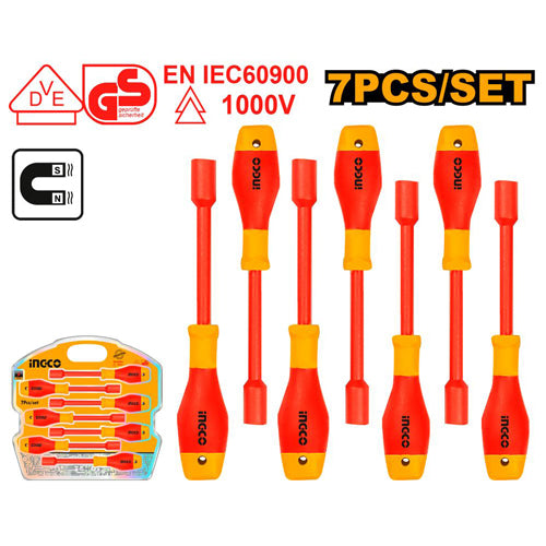 Insulated Nut Screwdriver 7 PCS Set Ingco in Pakistan