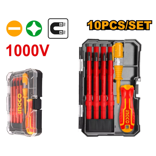 Interchangeable Insulated Screwdriver 10 Pcs Set Ingco in Pakistan