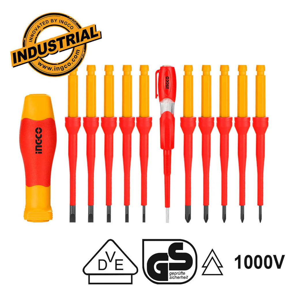 Interchangeable Insulated Screwdriver 12 Pcs Set Ingco in Pakistan