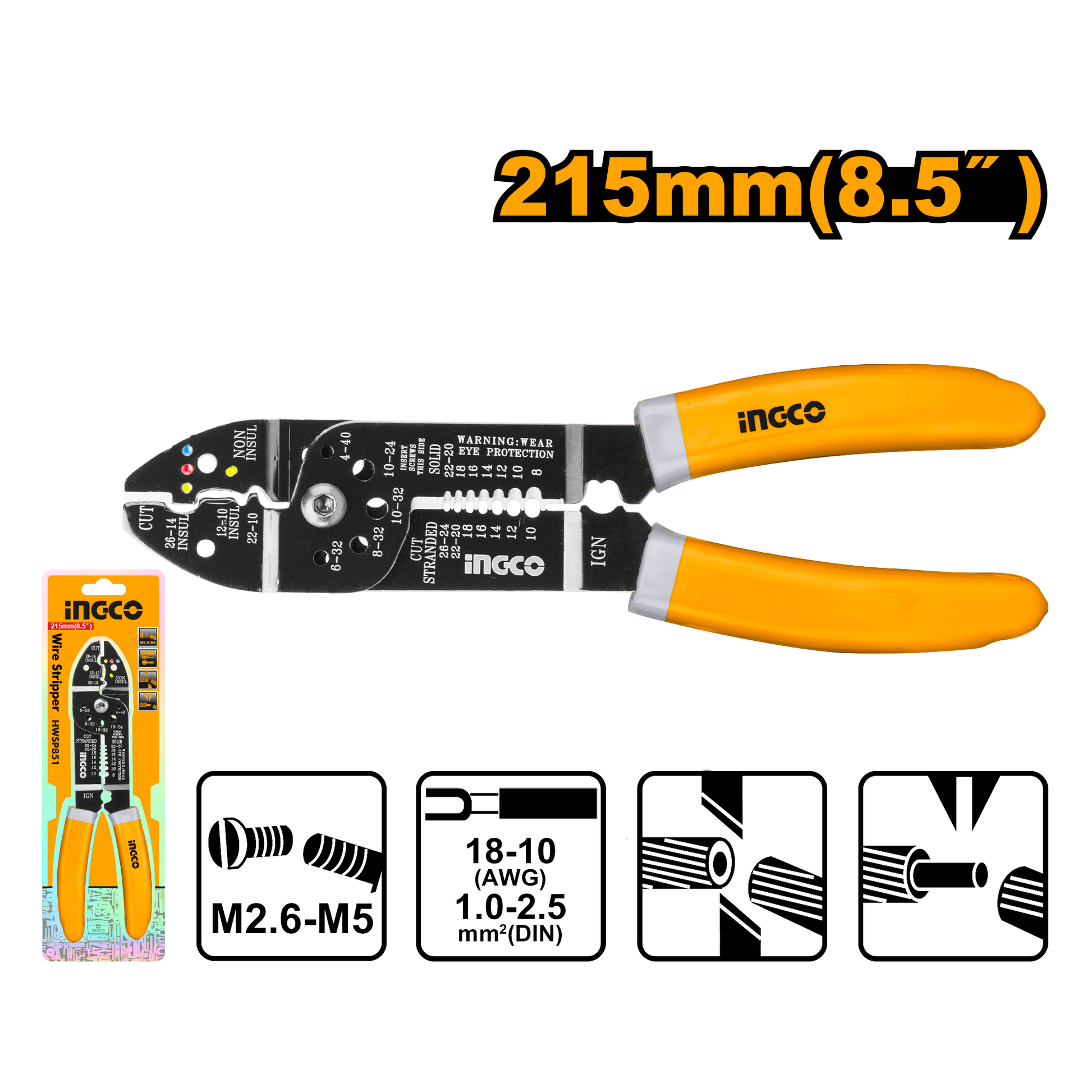 Wire Stripper Industrial 8.5 Inch Ingco in Pakistan