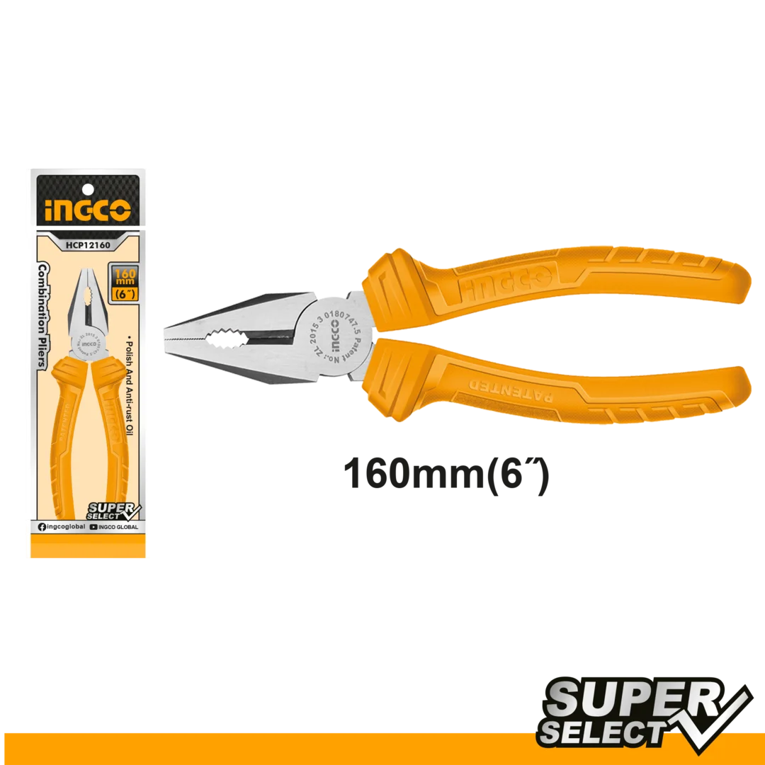 Combination Pliers Six Inch 160 mm Super Select Ingco in Pakistan