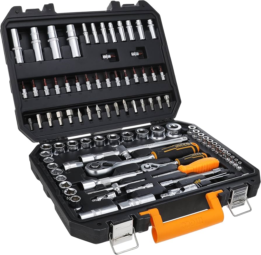 Socket 94 Pcs Set CRV Quick Release Ingco in Pakistan