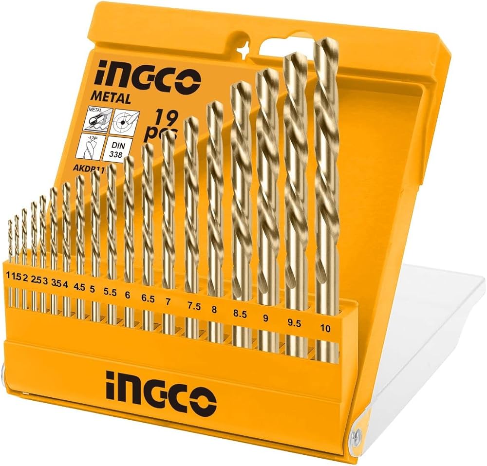 HSS Twist Drill Bit Set 19 pcs Ingco in Pakistan