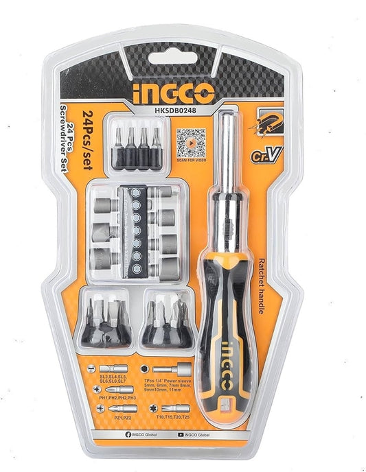 Screwdriver Set 24 Pcs Super Select CRV Ingco in Pakistan