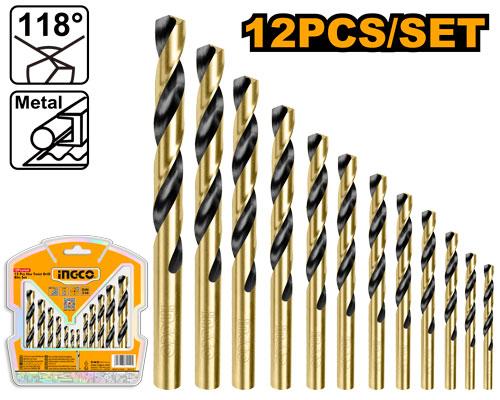 HSS Twist Drill bits Set 12 Pcs Ingco in Pakistan