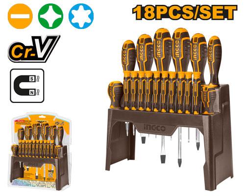 Screwdriver 18 Pcs Precision CRV Super Select Ingco in Pakistan