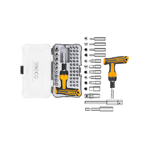 Screwdriver Set 47 Pcs T Handle Wrench  Ingco in Pakistan