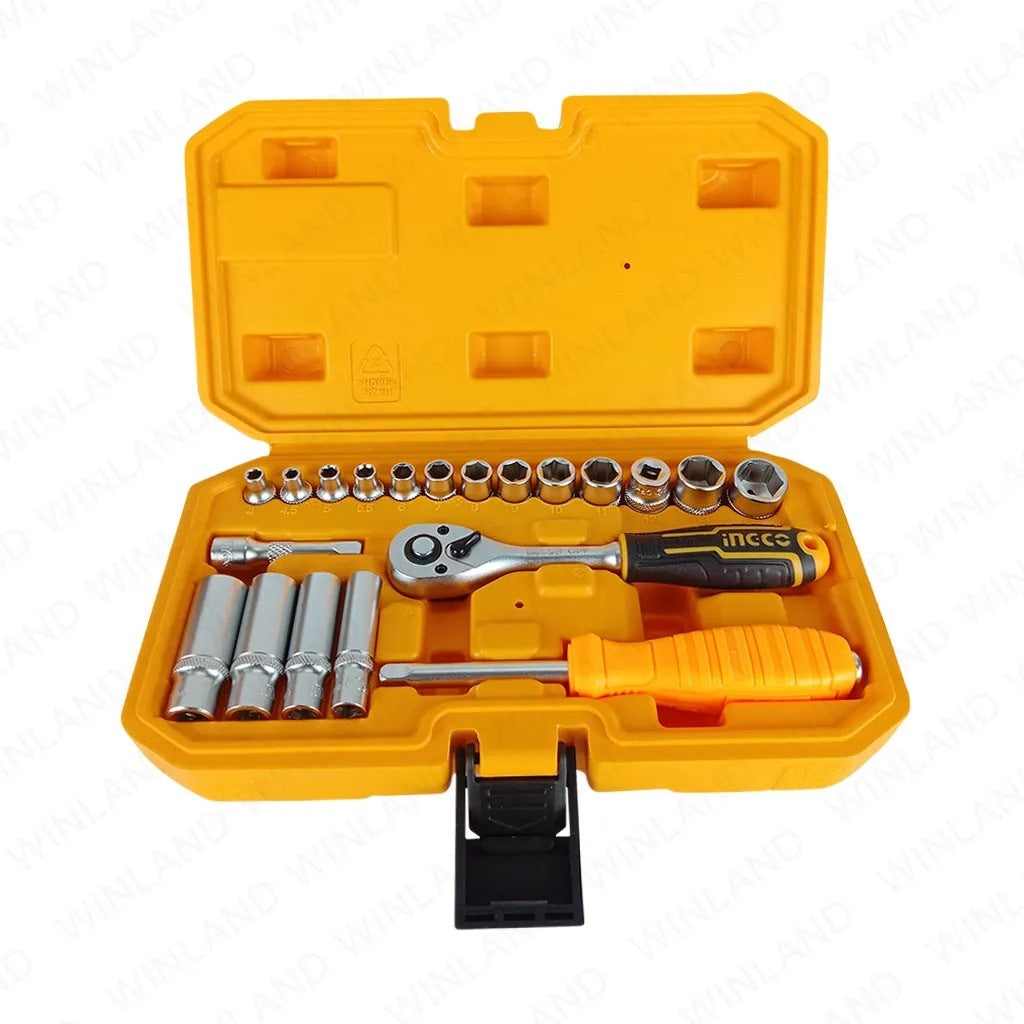 Socket  20 Pcs Set CRV Quick Release Ingco in Pakistan