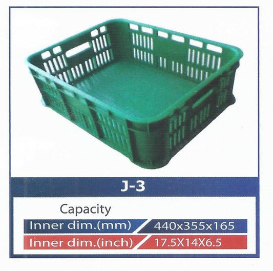 Plastic Crates Heavy Duty 40 Liter Model J3 Strong Durable in Pakistan