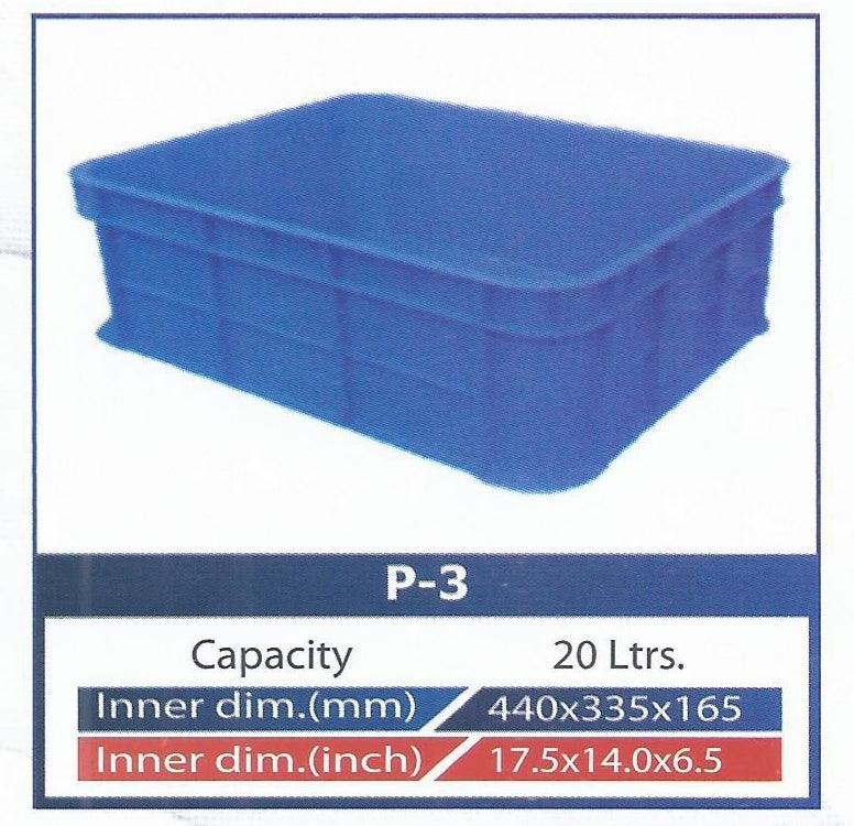 Plastic Crates Heavy Duty 20 Liter Model P3 Strong Durable in Pakistan - Pakistan Power Tool 