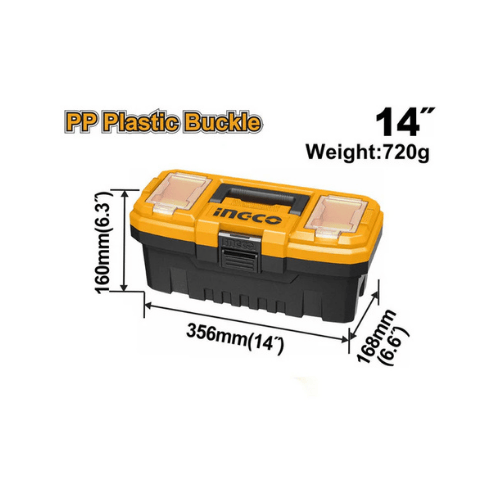 Plastic Tool Box 14 Inch 10 Kg CRV Super Select Ingco in Pakistan