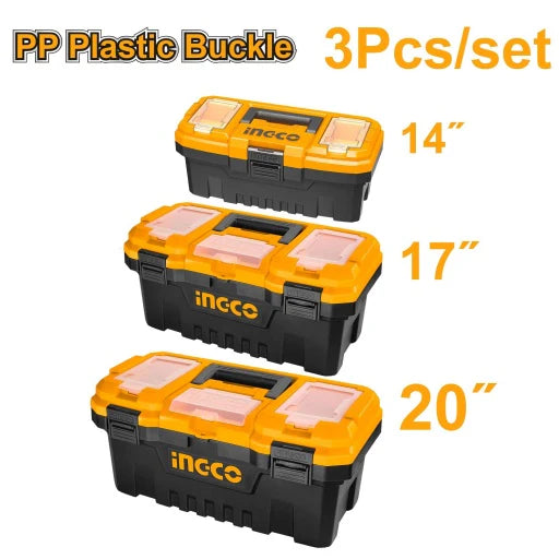 Plastic Tool 3 Boxes Set CRV Super Select Ingco in Pakistan 