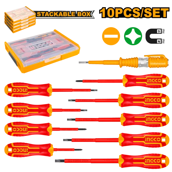 Insulated Hand Tools 10 Pcs Set Ingco in Pakistan