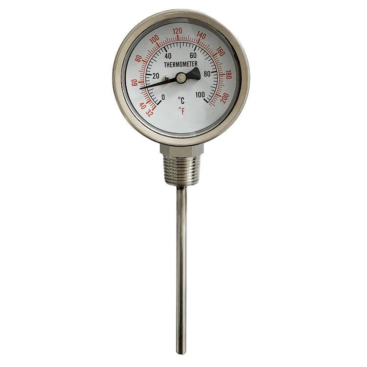 Bi Metal Thermometer 0 - 60 Celsius SS Body Bottom Connection in Pakistan - Pakistan Power Tool 