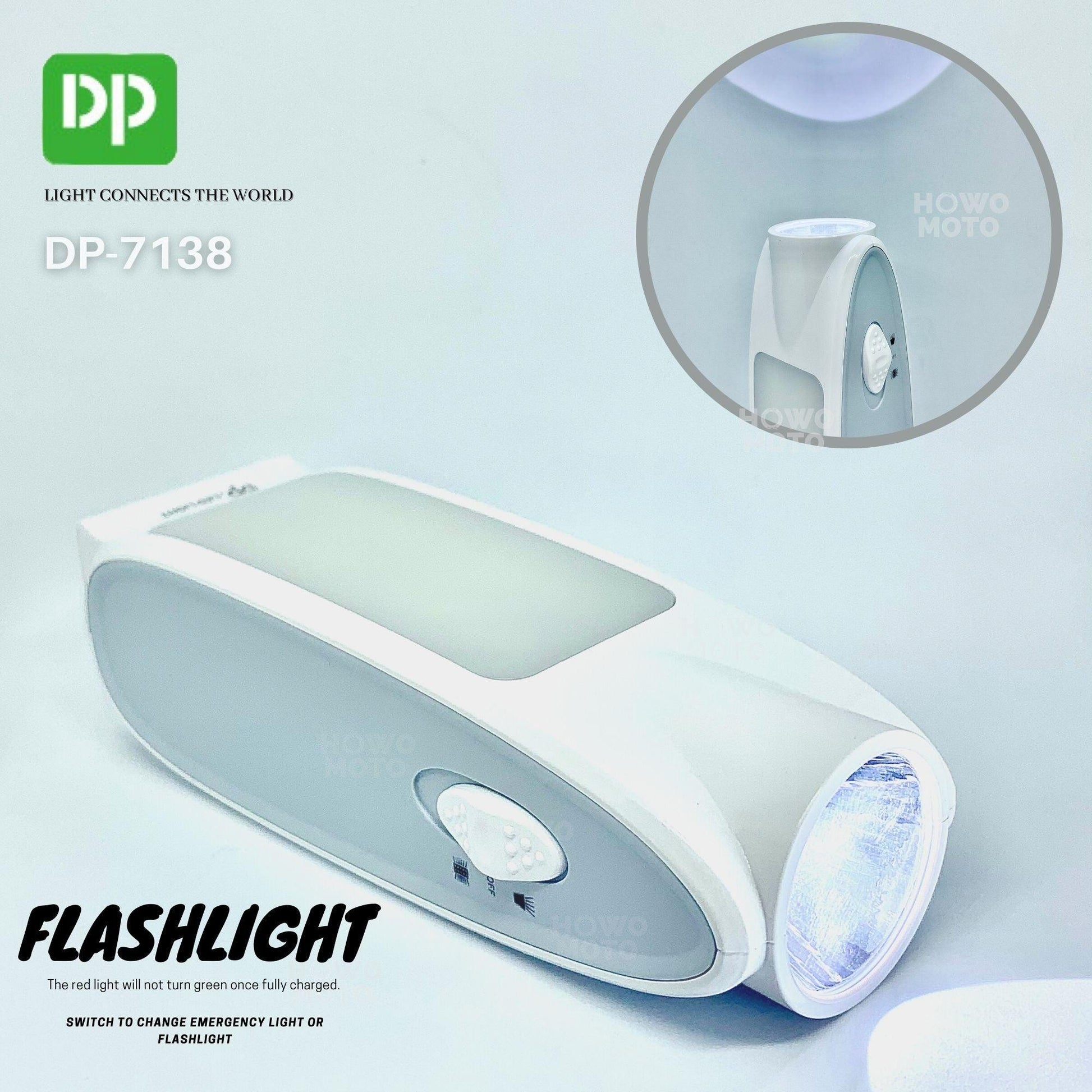 Rechargeable Torch Light DP 7138 Portable LED Light in Pakistan - Pakistan Power Tool 