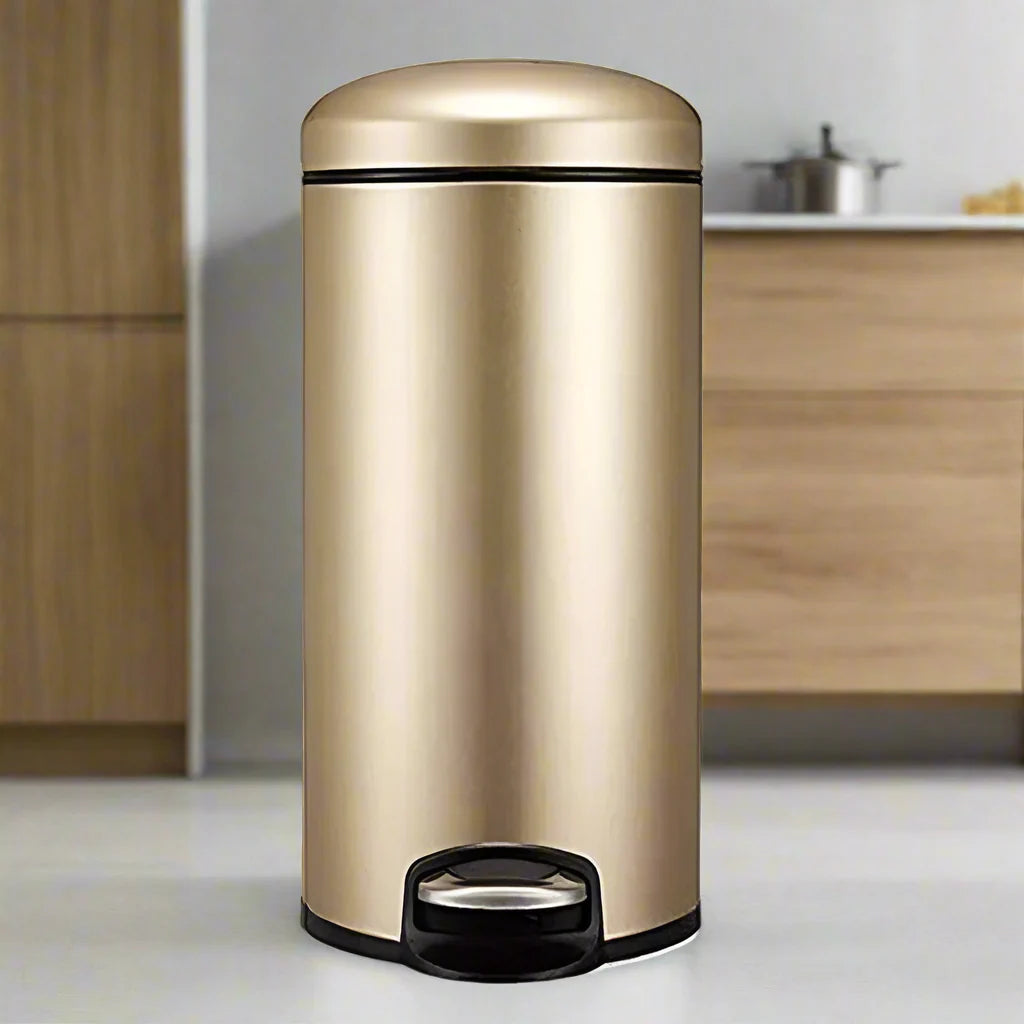 EKO Maggey Step Bin Stainless Steel Dustbin Golden Color 5 Liter Soft Closing in Pakistan