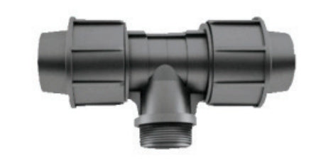 HDPE Pipe Fittings Male Tee PN 16 Compression Fitting in Pakistan