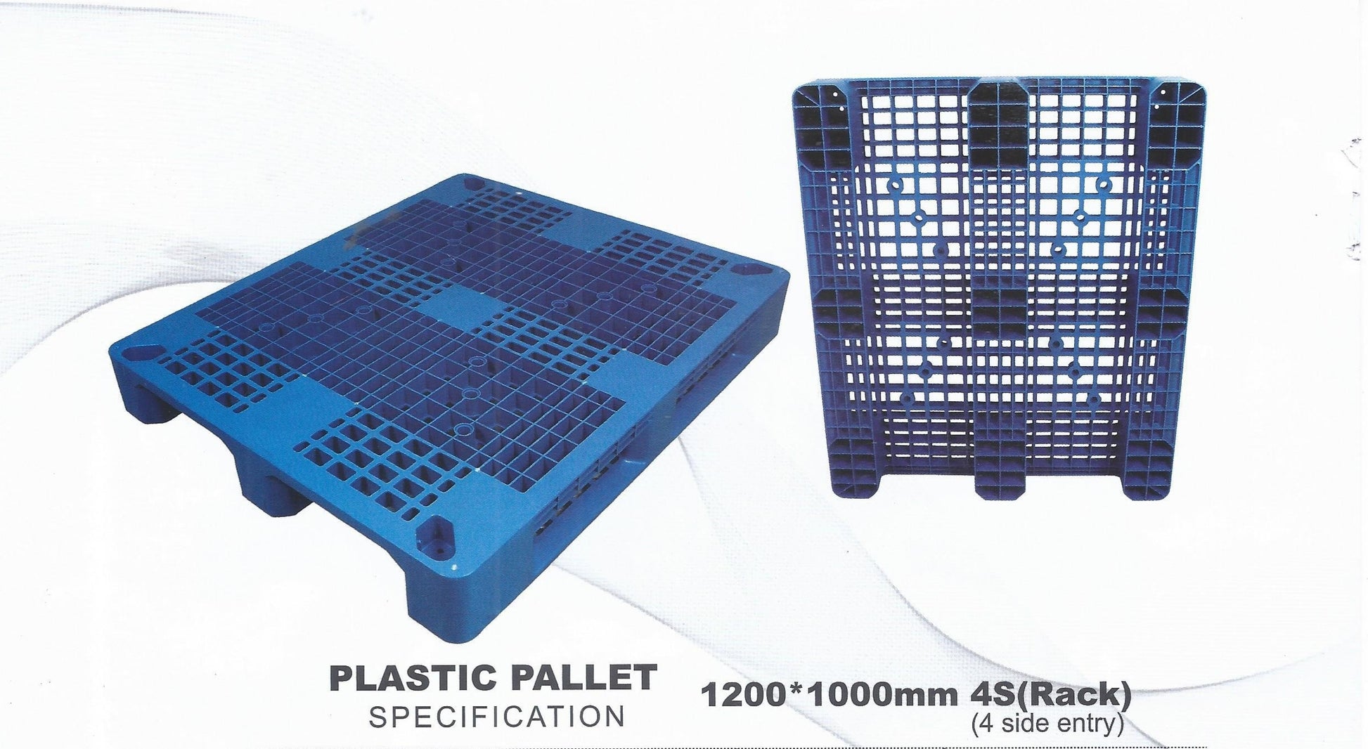 Plastic Pallet Perforated Heavy Duty 4 Side Rack Entry Standard 4500 kg in Pakistan