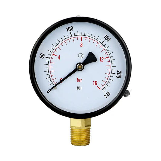 Pressure Gauge 1 Bar 15 Psi MS Body Four inch Dial in Pakistan - Pakistan Power Tool 