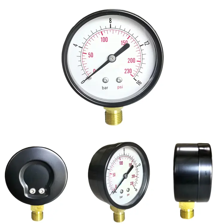 Pressure Gauge 400 Bar MS Body Four inch Dial in Pakistan