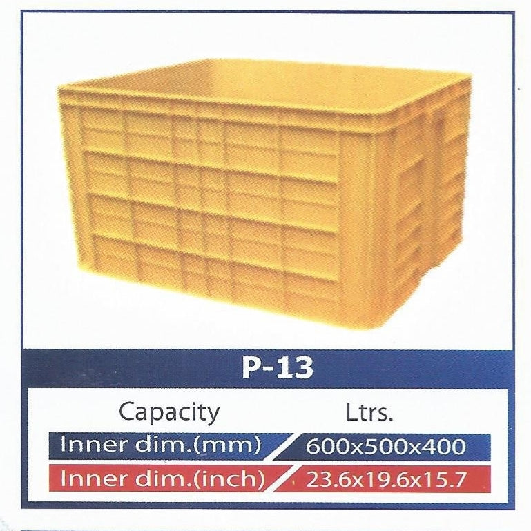 Plastic Crates Heavy Duty P 13 Model Strong Durable in Pakistan