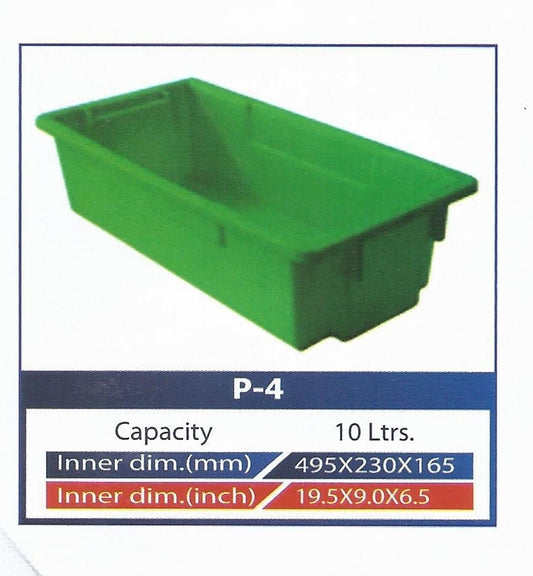 Plastic Crates Heavy Duty 10 Liter Model P4 Strong Durable in Pakistan