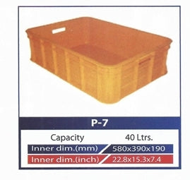 Plastic Crates Heavy Duty 40 Liter Model P7 Strong Durable in Pakistan