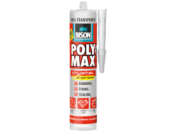 Bison Poly Max Crystal Express Very High Final Bond Strength Permanently Elastic 350g in Pakistan