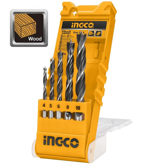 Wood Drill BIts Set 5 Pcs 10mm Ingco in Pakistan