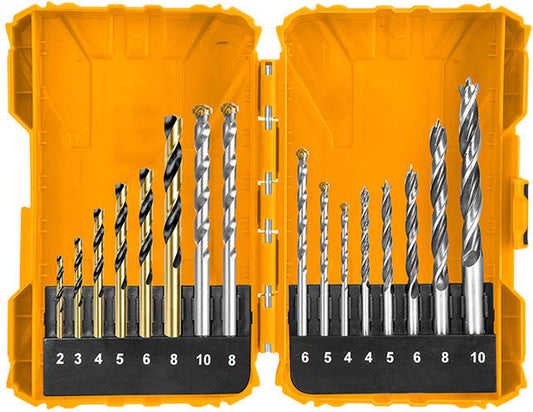 Wood Drill Bits Set 16 Pcs Metal Masonry Wood Ingco in Pakistan