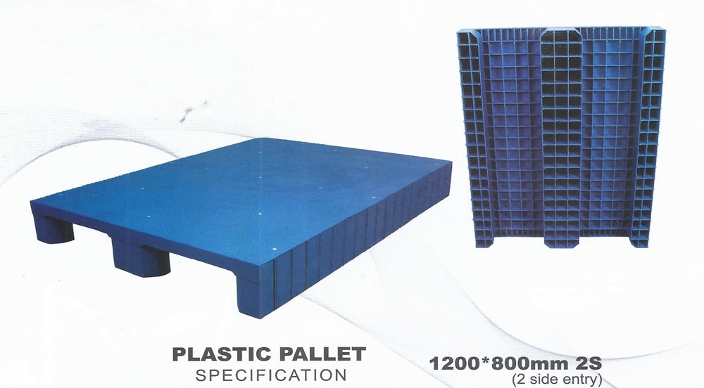 Plastic Pallet Plain Top Heavy Duty 2 Side Entry Standard 2000 kg in Pakistan