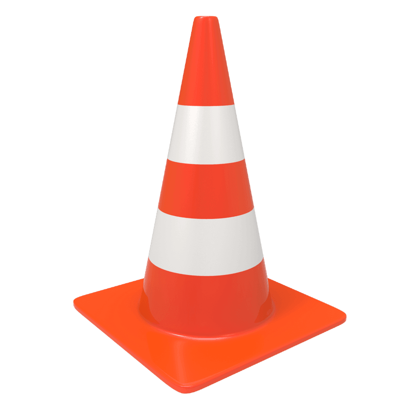 Traffic Cone Night Time Visibility 28 Inch Environmentally Friendly in Pakistan - Pakistan Power Tool 